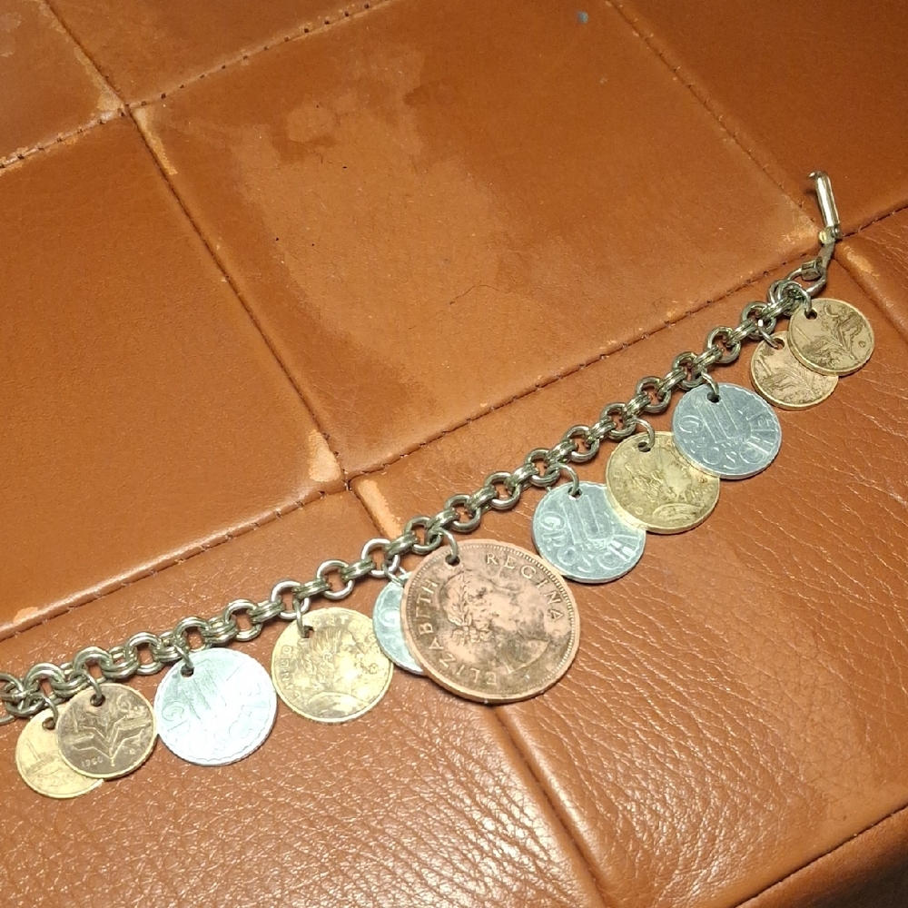 Coin Charm Bracelet